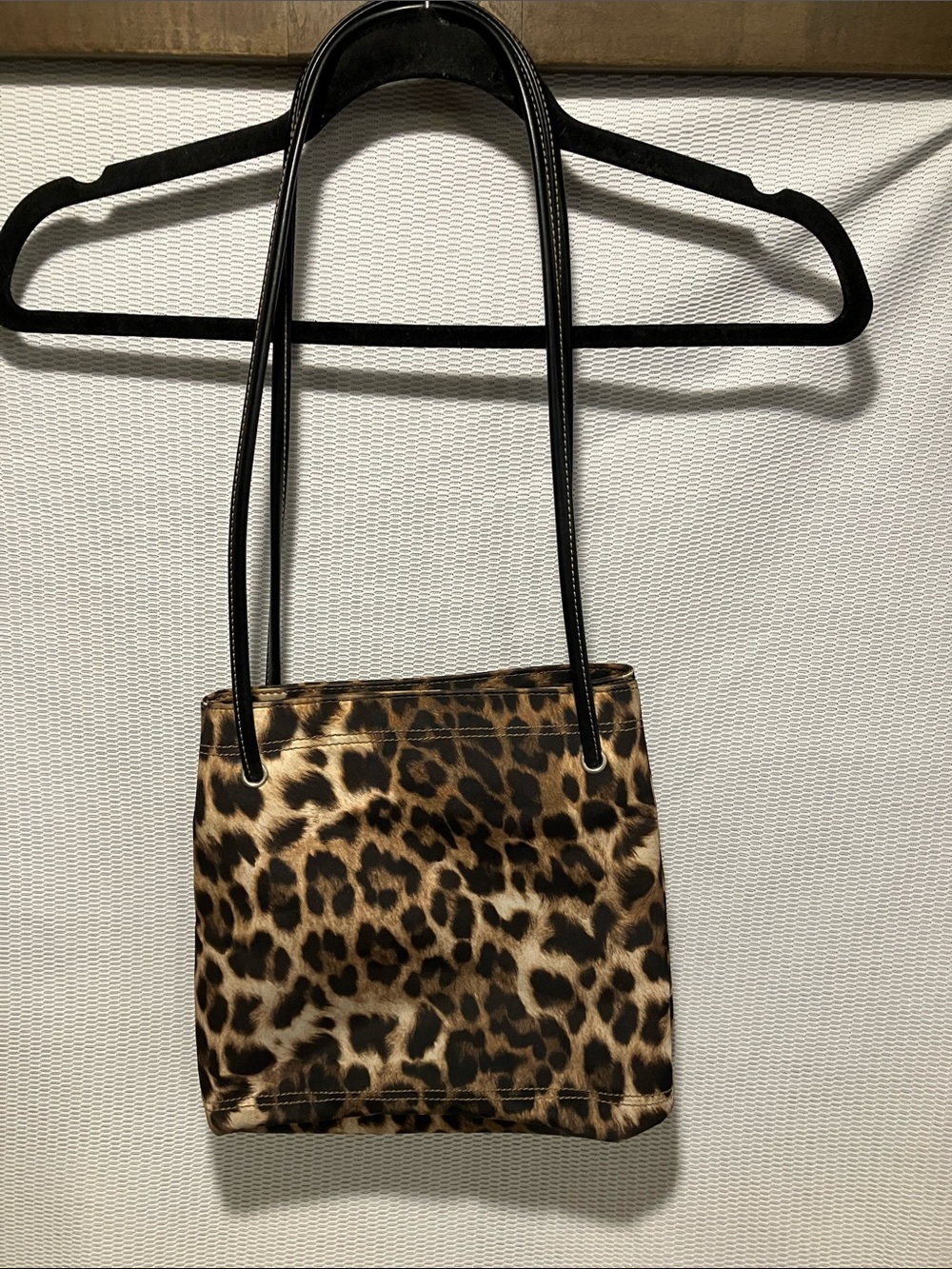 Nine West Leopard Print Shoulder Bag with Black Straps